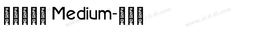 平安暖橙体 Medium字体转换